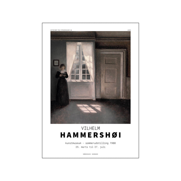 Vilhelm Hammershoi - Interior Fra strandgade — Art print by Vilhelm Hammershoi x PSTR Studio from Poster & Frame