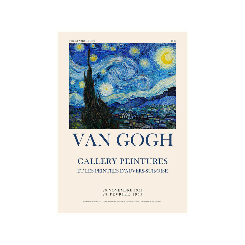 Vincent van Gogh - A starry night — Art print by Vincent van Gogh x PSTR Studio from Poster & Frame
