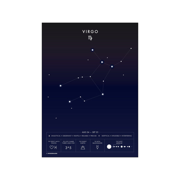 Virgo — Art print by Wonderhagen from Poster & Frame