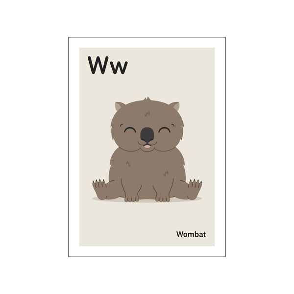 W — Art print by Stay Cute from Poster & Frame