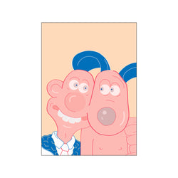 Wallace&Gromit — Art print by Hello Bonjour from Poster & Frame