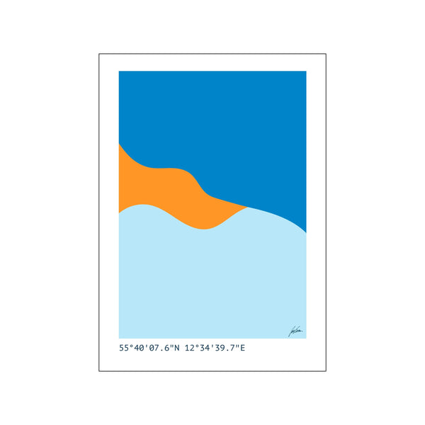 Wavey simple 1 — Art print by Justesen Plakater from Poster & Frame