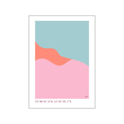 Wavey simple 2 — Art print by Justesen Plakater from Poster & Frame