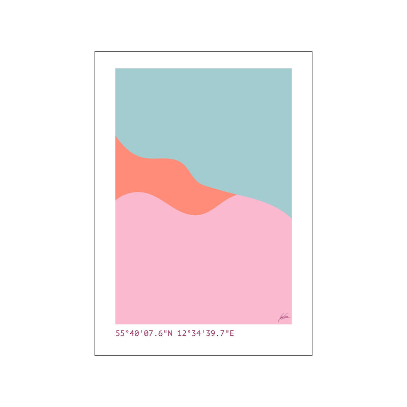Wavey simple 2 — Art print by Justesen Plakater from Poster & Frame