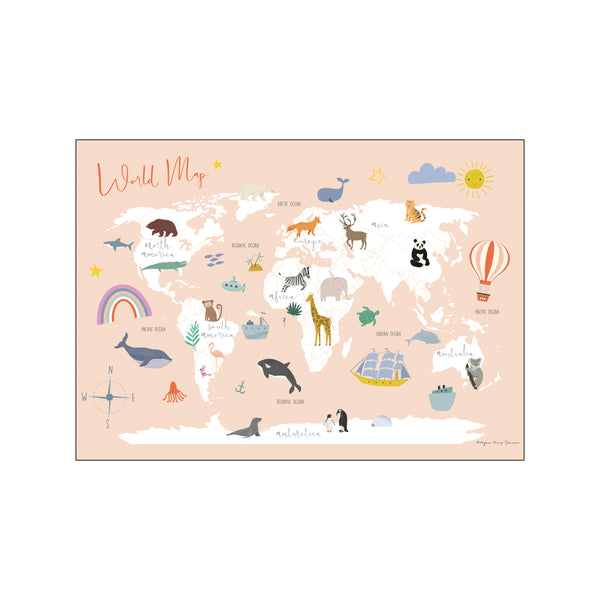 Explore the world map — Art print by Wild Apple from Poster & Frame