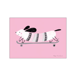 Pink dog — Art print by Wild Apple from Poster & Frame