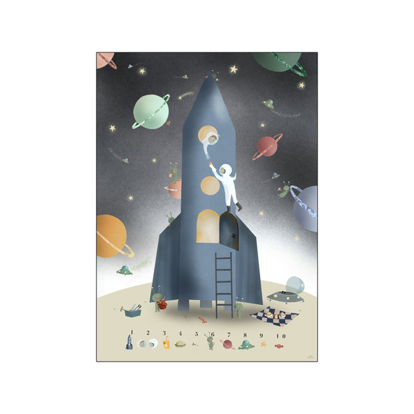 Planet picnic — Art print by Willero Illustration from Poster & Frame
