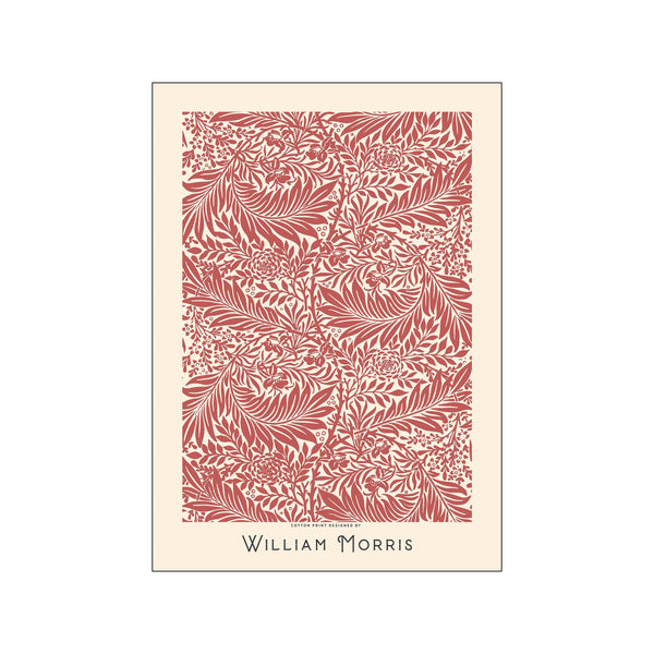 William Morris - Red leafs — Art print by William Morris x PSTR Studio from Poster & Frame