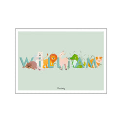 William - grøn — Art print by Tiny Tails from Poster & Frame