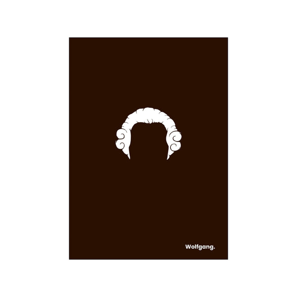 Wolfgang Amadeus - Black — Art print by Mugstars CO from Poster & Frame