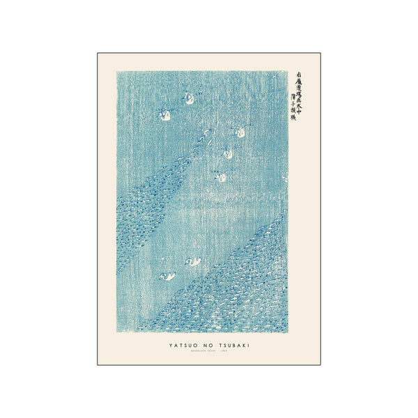 Yatsuo no Tsubaki - Woodblock print I — Art print by Japandi x PSTR Studio from Poster & Frame