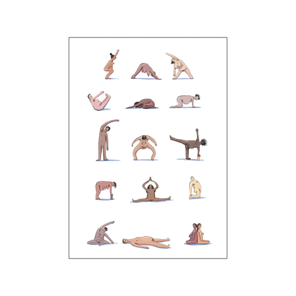 Yoga people — Art print by Yoga Prints from Poster & Frame