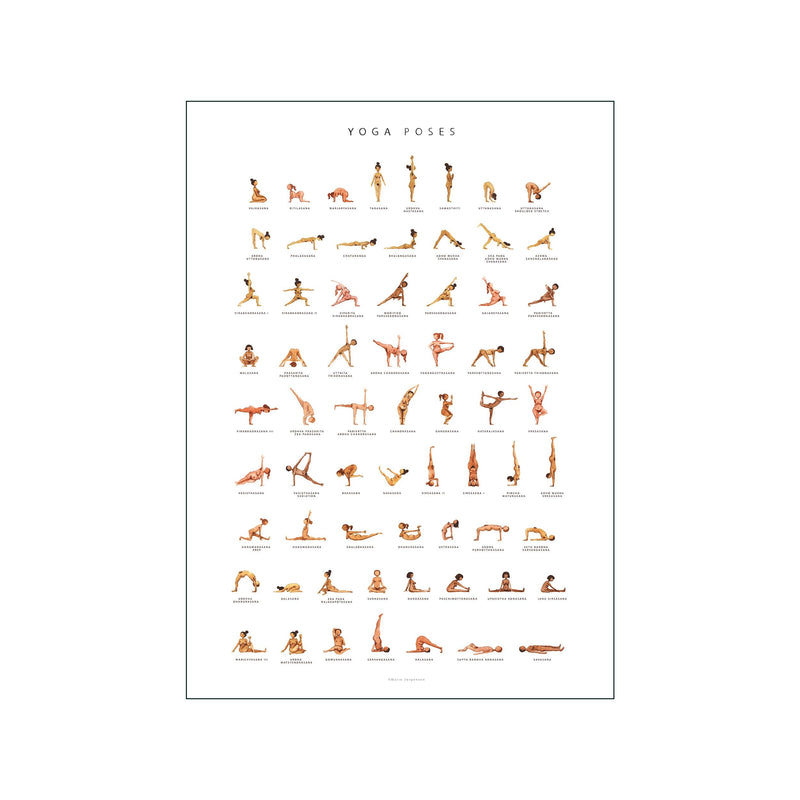 Trinx Yoga Poses Chart On Canvas 3 Pieces by Boho Mama Print | Wayfair