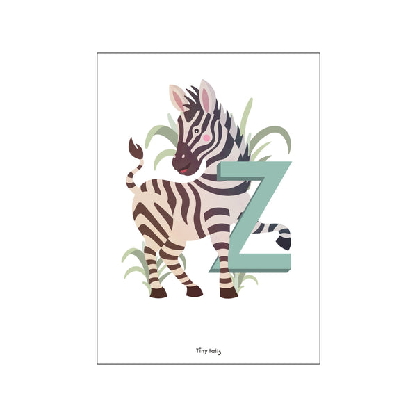 Z for Zebra — Art print by Tiny Tails from Poster & Frame