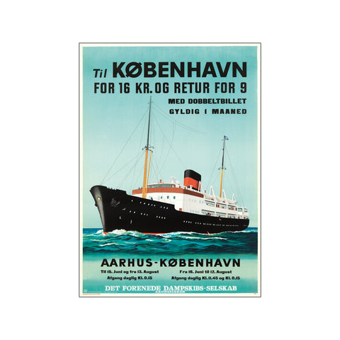 Aarhus - København — Art print by Dansk Plakatkunst from Poster & Frame