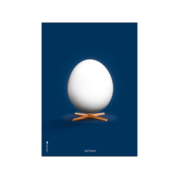 Ægget Mørkeblå — Art print by Brainchild from Poster & Frame