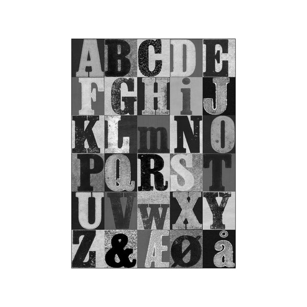 Alphabet - Grey — Art print by Pernille Folcarelli from Poster & Frame