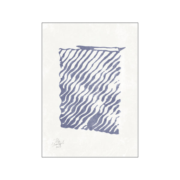 Blue Grooves — Art print by My Wonderful Finds from Poster & Frame