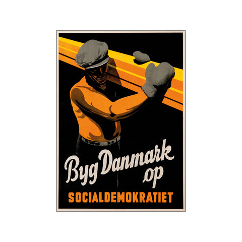 Byg Danmark Op — Art print by Dansk Plakatkunst from Poster & Frame