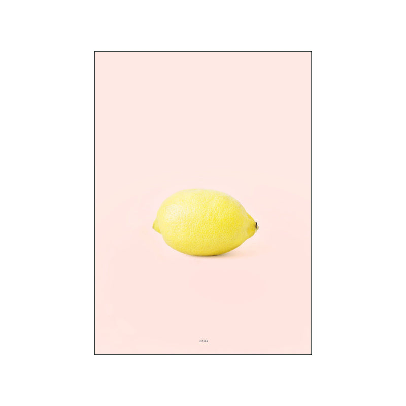 Citron - Lyserød — Art print by Mad/Plakat from Poster & Frame