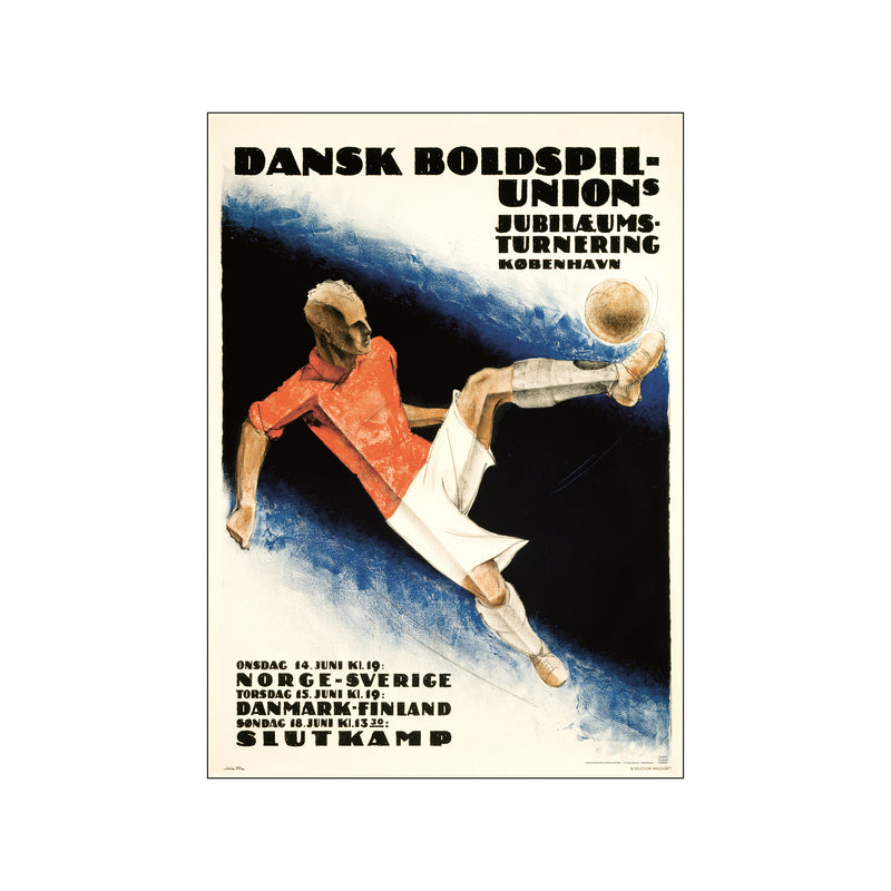 Dansk Boldspils-Union — Art print by Dansk Plakatkunst from Poster & Frame