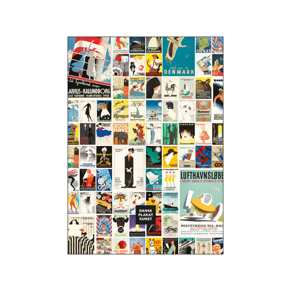 Dansk Plakatkunst Collage — Art print by Dansk Plakatkunst from Poster & Frame