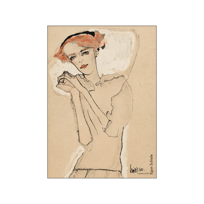 Egon Schiele "Portrait of a Woman III" — Art print by PLAKATfar from Poster & Frame