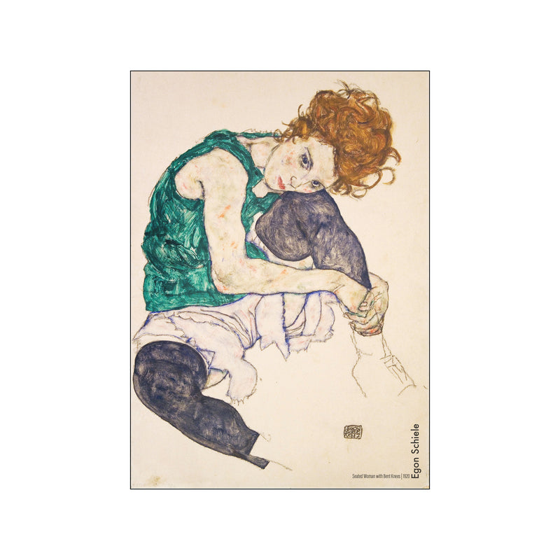 Egon Schiele "Seated Woman with Bent Knees" — Art print by PLAKATfar from Poster & Frame