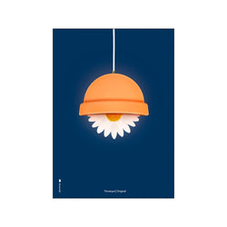 Flowerpot Mørkeblå — Art print by Brainchild from Poster & Frame