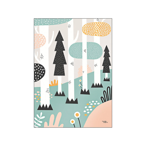 Forest pastel — Art print by Michelle Carlslund - Kids from Poster & Frame