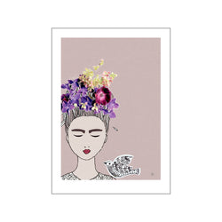 Frida med de vilde blomster — Art print by Lydia Wienberg from Poster & Frame