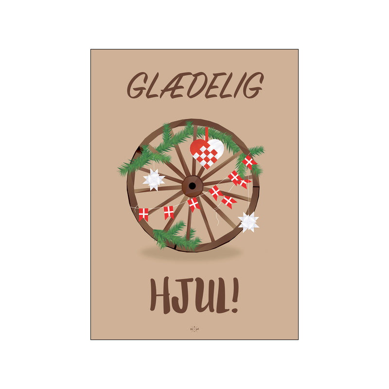 Glædelig hjul — Art print by Citatplakat from Poster & Frame