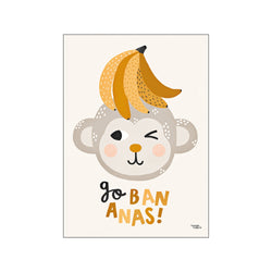 Go bananas — Art print by Michelle Carlslund - Kids from Poster & Frame