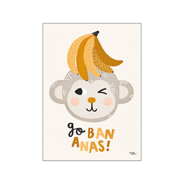 Go bananas — Art print by Michelle Carlslund - Kids from Poster & Frame