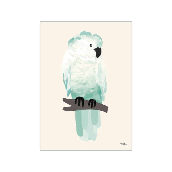 Green cockatoo — Art print by Michelle Carlslund - Kids from Poster & Frame
