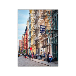 Greene Street NYC — Art print by PLAKATfra from Poster & Frame