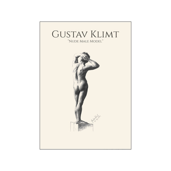 Gustav Klimt "Nude Male Model" — Art print by PLAKATfar from Poster & Frame