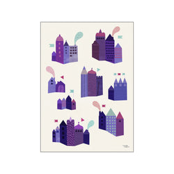 Houses vol 2 — Art print by Michelle Carlslund - Kids from Poster & Frame
