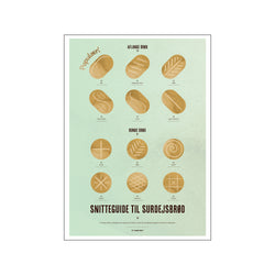 Surdejsbagning Snitteguide — Art print by I Made This from Poster & Frame