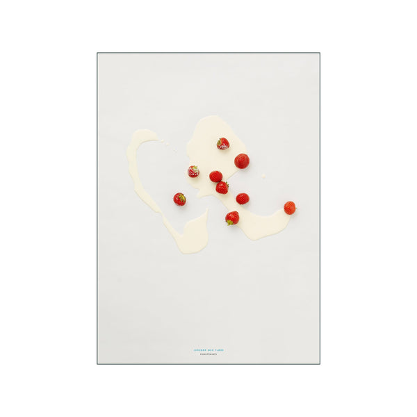 Jordbær Med Fløde — Art print by Mad/Plakat from Poster & Frame