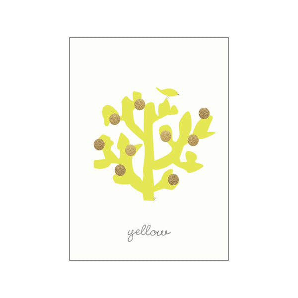 Kaktusserie yellow — Art print by Lydia Wienberg from Poster & Frame