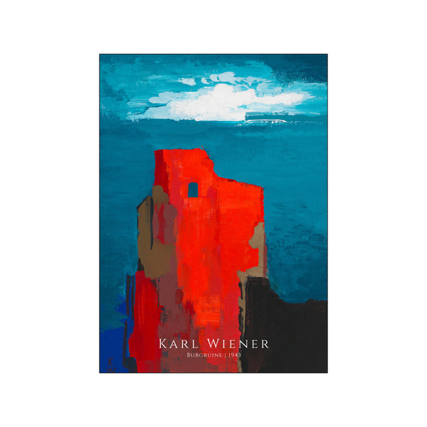 Karl Wiener "Burgruine" — Art print by PLAKATfar from Poster & Frame