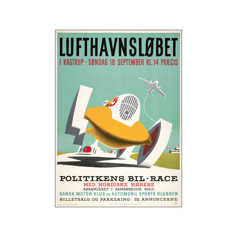 Lufthavnsløbet — Art print by Dansk Plakatkunst from Poster & Frame