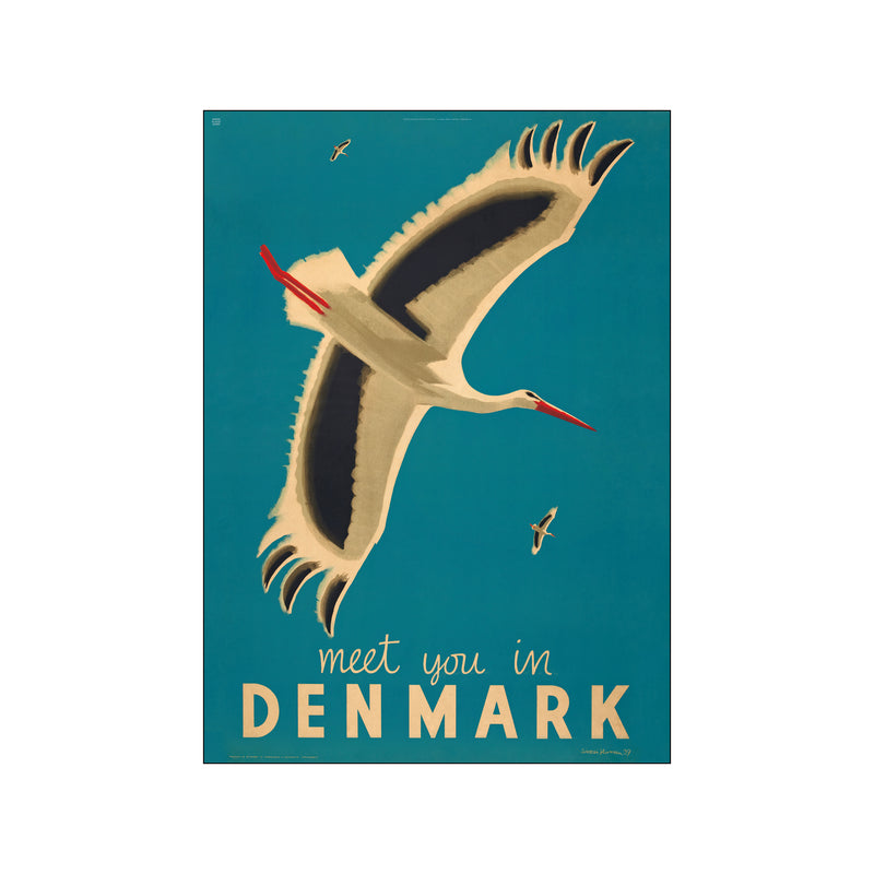 Meet You In Denmark — Art print by Dansk Plakatkunst from Poster & Frame