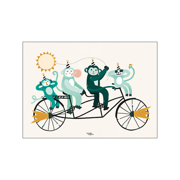 Monkey business — Art print by Michelle Carlslund - Kids from Poster & Frame