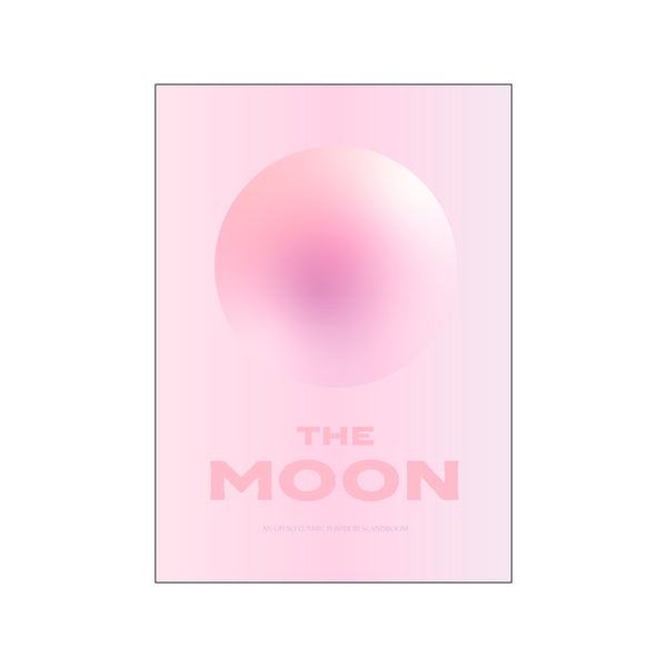 The Moon (Rosé) — Art print by Scandiboom from Poster & Frame