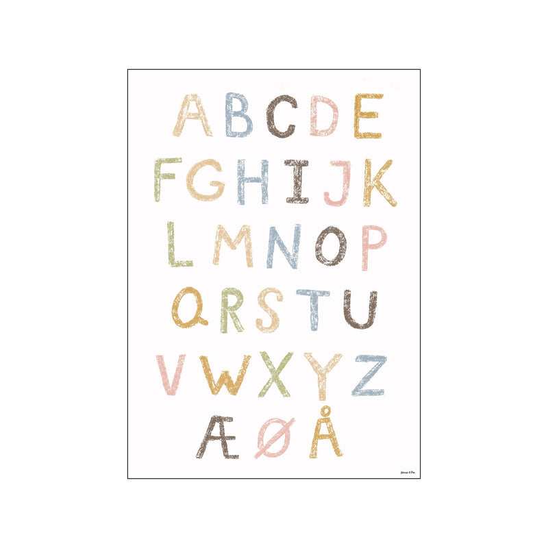 ABC Kridt — Art print by Mouse & Pen from Poster & Frame