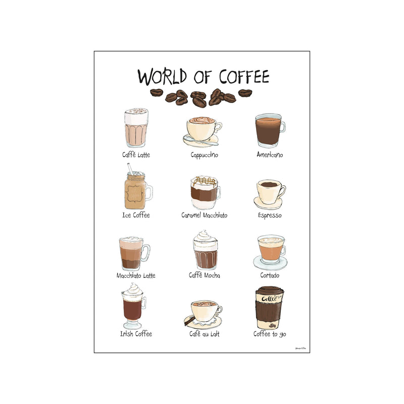 World of Coffee — Art print by Mouse & Pen from Poster & Frame