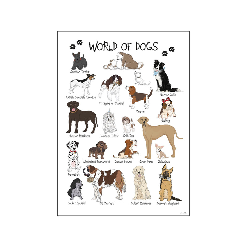 World of Dogs — Art print by Mouse & Pen from Poster & Frame