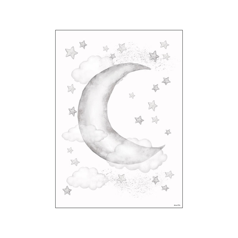 Moon — Art print by Mouse & Pen from Poster & Frame